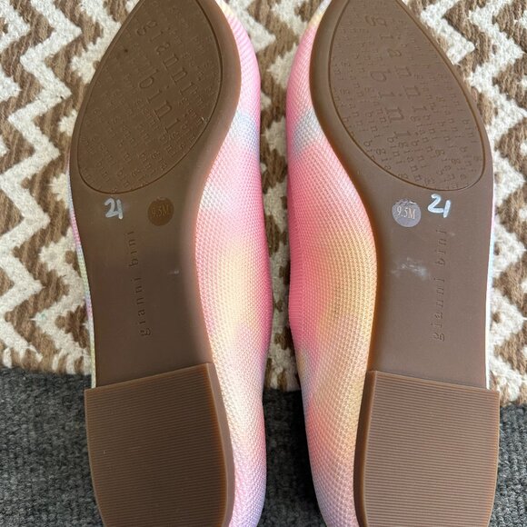 Gianni Bini Pink Pastel Pointed Toe Ballet Flats Womens Size 9.5M Caual Shoes - Picture 8 of 8
